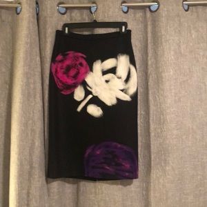 Moschino black wool skirt